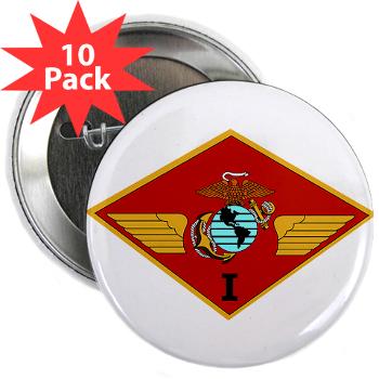 1MAW - M01 - 01 - 1st Marine Aircraft Wing with Text - 2.25" Button (10 pack) - Click Image to Close